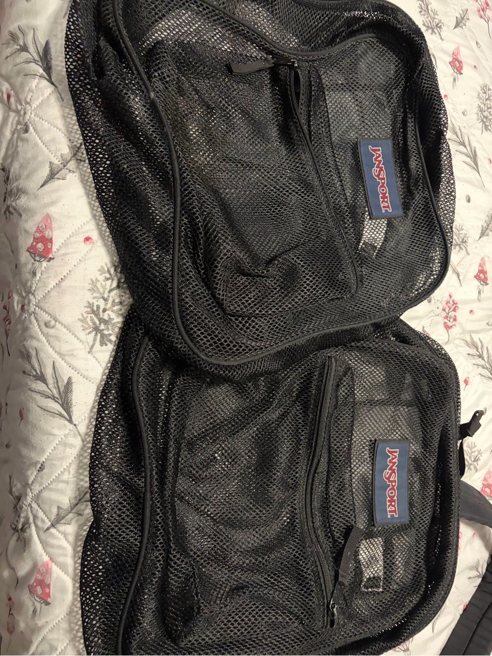 Jansport Black Mesh Packing Cubes Set